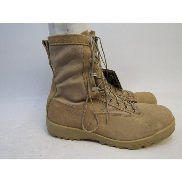 EUC Belleville Mens Sz 13.5 R Tan Suede Gore-Tex Combat Tactical Military Boots main image 8